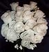 84 Silk Rose Flowers w/Raindrops - Wedding Flowers - Bridal/Floral - Ivory (OVERSTOCK CLEARANCE)