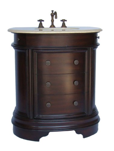 32" Space Saver Bathroom Sink Vanity - Model Q066M Luxembourg