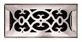 Deluxe Satin Nickel Victorian Floor Diffuser 4 X 10