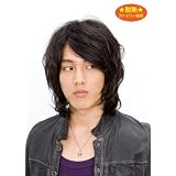 J-5762 ワイルドグランジ ファインビターブラウン 耐熱メンズウィッグ 男性用カツラ