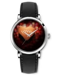SPRAWL Aanalog Fashion Series Silver Ladies Watches of Genuine Black Leather Strap,Unique Wrist Watch for Women Girls Designed with Love in heart