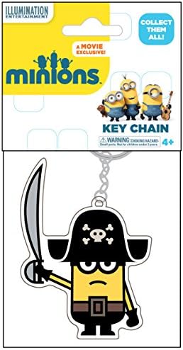 Minion Movie Pirates Minion Rubber Keychain-1 piece
