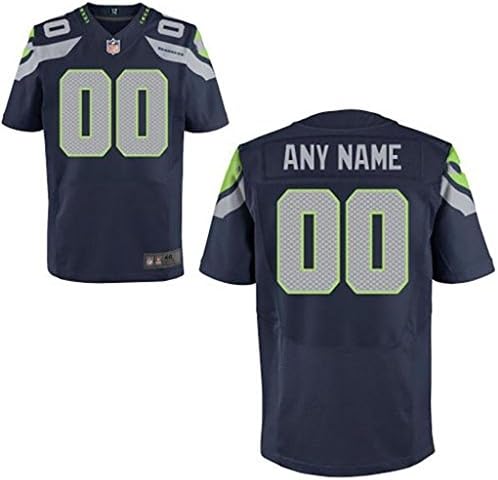 YANEL Seattle Seahawks Customized Elite-navy Blue Man 56