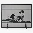 Minuteman Black Mallards Scene Screen for Fireplace