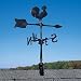 Rooster Accent Weathervane - Black 24in