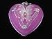 Butterly Jewerly Heart Shaped Gift Box With Mirror Hot Pink; GIft for Valentine's Day and Mother's Day