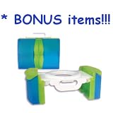 Easy Folding Travel Potty with BONUS Sani-Hands Wipes