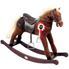 Silver Cross Rocking Horse - Brown/Ivory