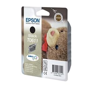 Epson - T0611 - Cartouche d'encre d'origine DURABrite Ultra noire pour D68 D88 D88PE DX3850 4250 4850