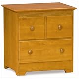 Atlantic Furniture C-69207 Windsor Nightstand in Caramel Latte
