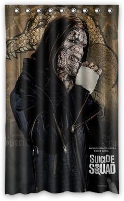 Daniellestore Killer Croc Suicide Squad Window Treatment Thermal Insulated Solid Grommet Blackout Curtains/Drapes for Bedroom (1 Panel,52x84 inches)