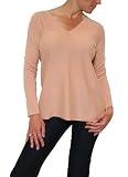 Women's Vince Double V-Neck L/S Cashmere Sweater in Bisque