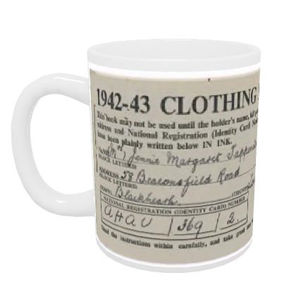 CLOTHING RATION COUPONS - Mug - Standard Size