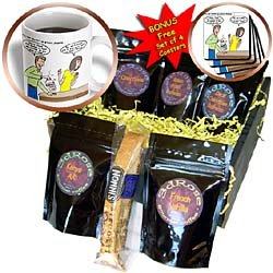 Rich Diesslins Funny General - Editorial Cartoons - Bucket o Meat or Yard of Beef - Coffee Gift Baskets - Coffee Gift Basket
