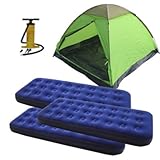 3 Person Tent with 3 Air Mats(single) and Air Pump Set