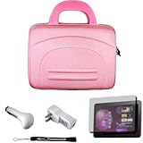 Pink eBigValue Protective Hard Nylon Cube Carrying Case with Handles For Sa ....