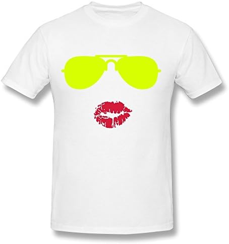 CHZS Men's Sunglasses Kisses T-Shirt - M White