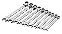 SK 89600 10 Piece 1/4-Inch to 3/4-Inch Reversible G-Pro Standard Racheting Wrench Set