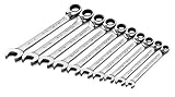 SK 89600 10 Piece 1/4-Inch to 3/4-Inch Reversible G-Pro Standard Racheting Wrench Set