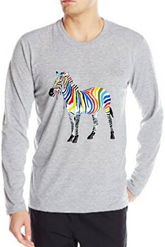 Onlyyousweet Art Zebra Painting Worlds Look Stretch Staycool Short Sleeve Mens T-shirt