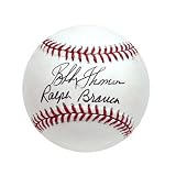 Ralph Branca/Bobby Thomson Signature NL/MLB with Date Inscribed Baseball