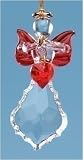 Club Pack of 24 January Birthstone Angel Christmas Ornaments