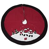 Wisconsin Badgers Cardinal Decorative Snowman Tree Skirt