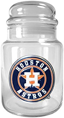 Great American Product MLB Houston Astros 31oz Candy Jar Glass Clear