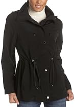 London Fog Women's Drawstring Anorak with Hood