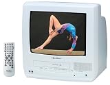 Quasar VV-1311W 13 Mono TV/2-Head VCR Combo (White)