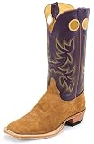 Men's Justin BENT RAIL 13" Two Tone Leather Pull On Western Cowboy Boots
