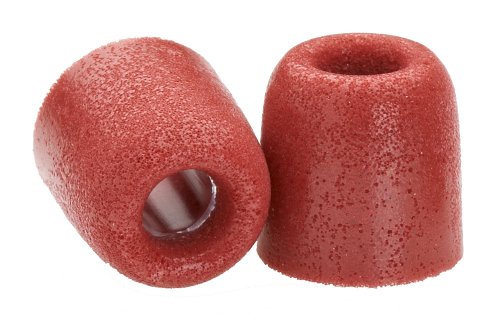 Comply T-400 RED LRG 3-PR Isolation Earphone Tips (Red, 3 Pairs, Large)