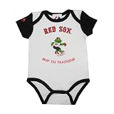 MLB Boston Red Sox Baby / Infant One-Piece Bodysuit / Romper / Onesie - White (Size: 3/6)