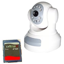 Internet Protocol IP Security Network Pan/Tilt Internet Camera IR Night Vision Video Audio Color digital Surveillance network Camera w/ 2GB SD Card and a USB 2.0 SD Card reader ( non-wireless ) Internet Protocol IP Security Network Pan/Tilt Internet Camera IR Night Vision Video Audio Color digital Surveillance network Camera w/ 2GB SD Card and a USB 2.0 SD Card reader ( non-wireless )