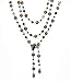 Necklace - N310 - Lariat Style - Glass Beads ~ Jet AB - 60