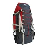 Kemyer 7100 Cubic Inches Deluxe Hiking Backpack – Red