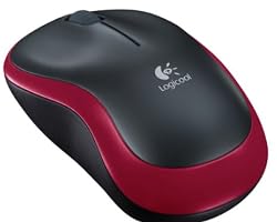 LOGICOOL ワイヤレスマウス M185 レッド M185RD