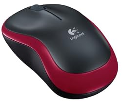 LOGICOOL ワイヤレスマウス M185 レッド M185RD