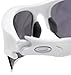 Oakley Men's Flak Jacket XLJ Iridium Sport Sunglasses,Matte White Frame/Jade Lens,one size