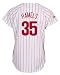 Cole Hamels Philadelphia Phillies Women's White/Scarlet Fashion Replica Jersey (Large)