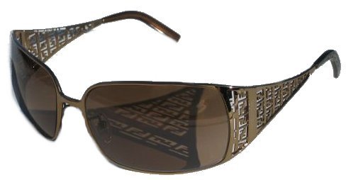 FENDI SUNGLASSES DESIGNER FASHION WOMENS AUTHENTIC GOLD GUNMETAL FRAME |GOLD LENS FS 362 714