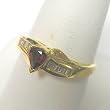 14K Yellow Gold Ruby and Diamond Ring