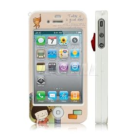 Ecell - DAY DREAMING GIRL FRONT & BACK CASE FOR iPHONE 4 4G