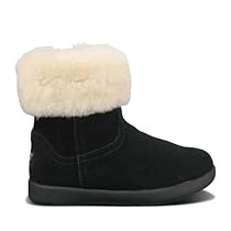 Big Sale Best Cheap Deals Ugg New Ugg Kids Jorie Ii Sheepskin Collar Suede Boot Black Baby Girls 8