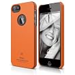 elago S5 Slim Fit Case for iPhone 5 + HD Professional Extreme Clear film included - Full Retail Packaging - Soft Feeling Orange