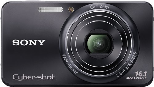 Sony DSC-W570B Digitalkamera (16 Megapixel, 5-fach opt. Zoom, 6,9 cm (2,7 Zoll) Display, bildstabilisiert) schwarz
