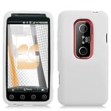 White Silicone Gel Skin Case for HTC EVO 3D