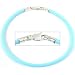 Rubber Bracelet Light Blue 6"