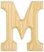 Wood Letters 6"-Letter M
