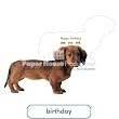 Miniature Dachshund Doxie Birthday Card Paper House Production